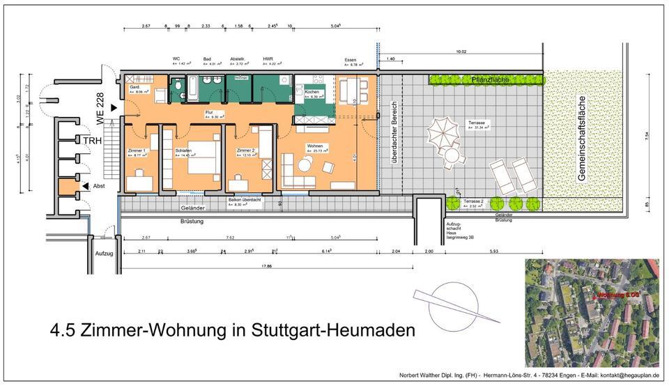 4.5 Zimmer Wohnung mit großer Terrasse und schöner Aussicht zimmer