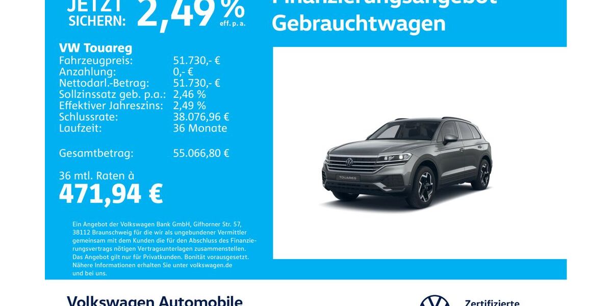 VW Touareg 18.206 km 51.230 &euro; Stuttgart-Feuerbach 70469