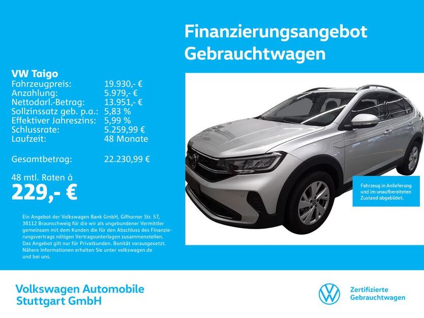 VW Taigo 7.385 km 19.930 € Stuttgart-Feuerbach 70469