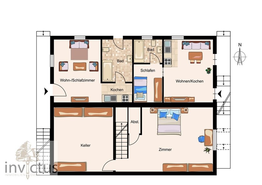 Außergewöhnliche Kapitalanlage - Charmantes 5-Familienhaus zentral in Ludwigsburg 14 zimmer