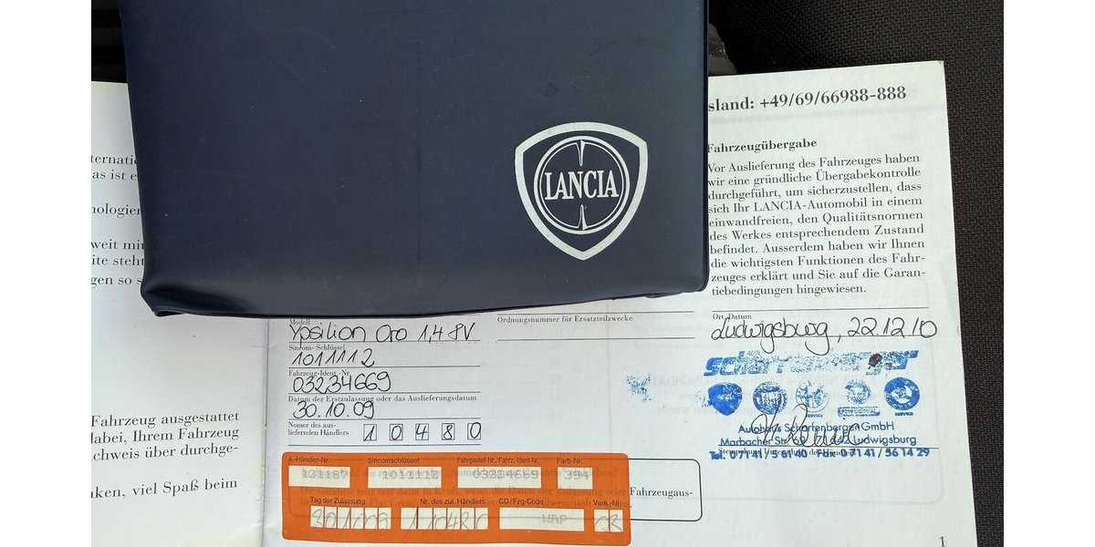 Lancia Ypsilon Oro 1,4 8V*orig.97tkm,Klima, 8 fach* 97.000 km 2.850 &euro; Schorndorf 73614