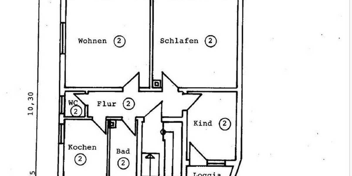 Etagenwohnung Mühlhausen Mühlhausen - 3 Zimmer, 80 m&sup2;, 295.000&euro; | Angebot:26787586