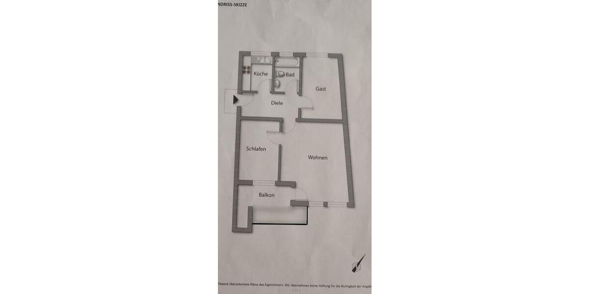 Etagenwohnung Remseck am Neckar - 3 Zimmer, 67 m&sup2;, 290.000&euro; | Angebot:26803421