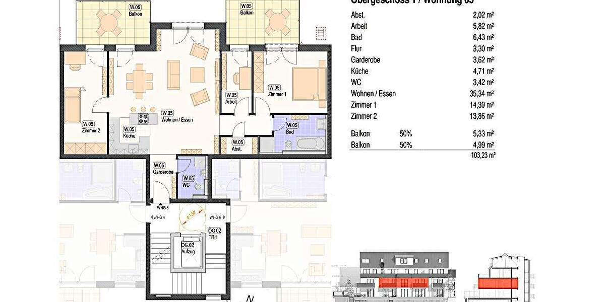 Etagenwohnung Nürtingen / Neckarhausen Neckarhausen - 3 Zimmer, 82 m&sup2;, 536.000&euro; | Angebot:24907224