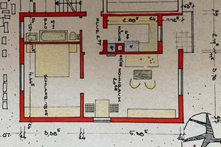 Wohnung Ludwigsburg Oßweil - 2 Zimmer, 49 m&sup2;, 225.000&euro; | Angebot:25128488