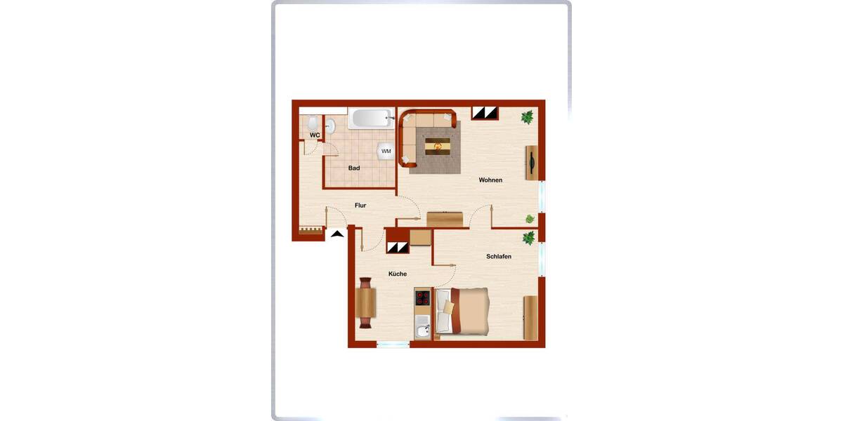 Etagenwohnung Stuttgart West - 2 Zimmer, 49 m&sup2;, 700&euro; | Angebot:26744713