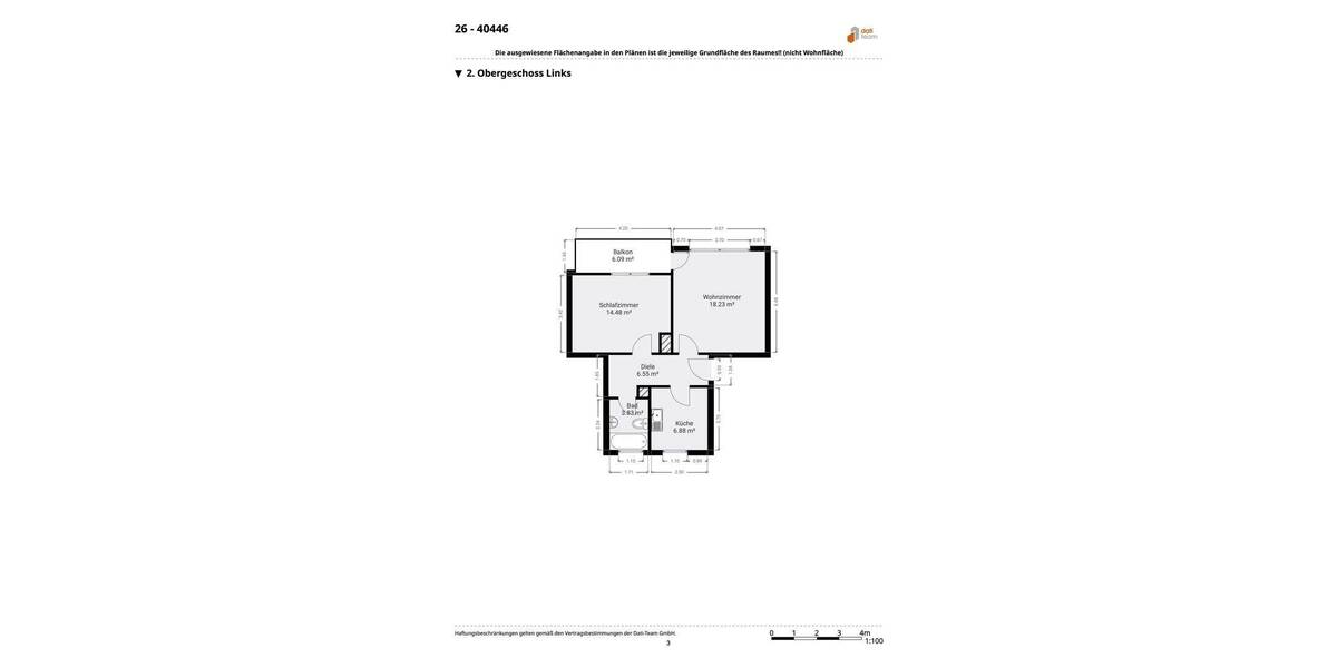 Etagenwohnung Bietigheim-Bissingen Bissingen - 2 Zimmer, 53 m&sup2;, 174.000&euro; | Angebot:26886363