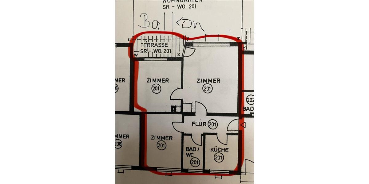 Etagenwohnung Stuttgart Neuwirtshaus - 3 Zimmer, 64 m&sup2;, 289.000&euro; | Angebot:26804443