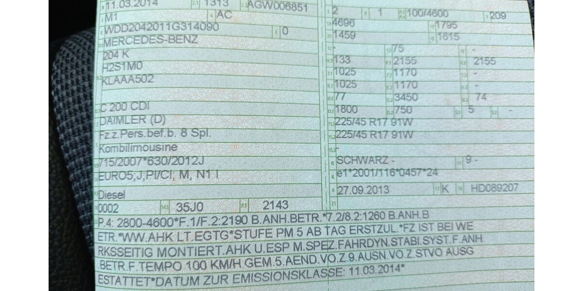 Mercedes-Benz C 200 335.000 km 5.500 &euro; Aidlingen 71134