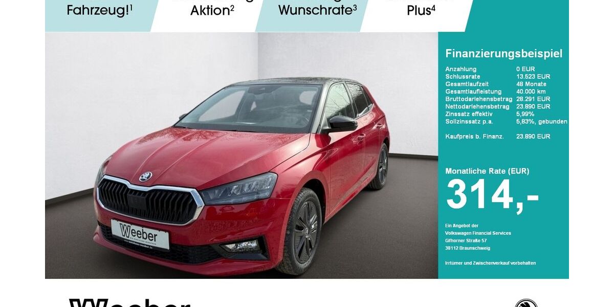 Skoda Fabia 1.999 km 22.950 &euro; Leonberg 71229