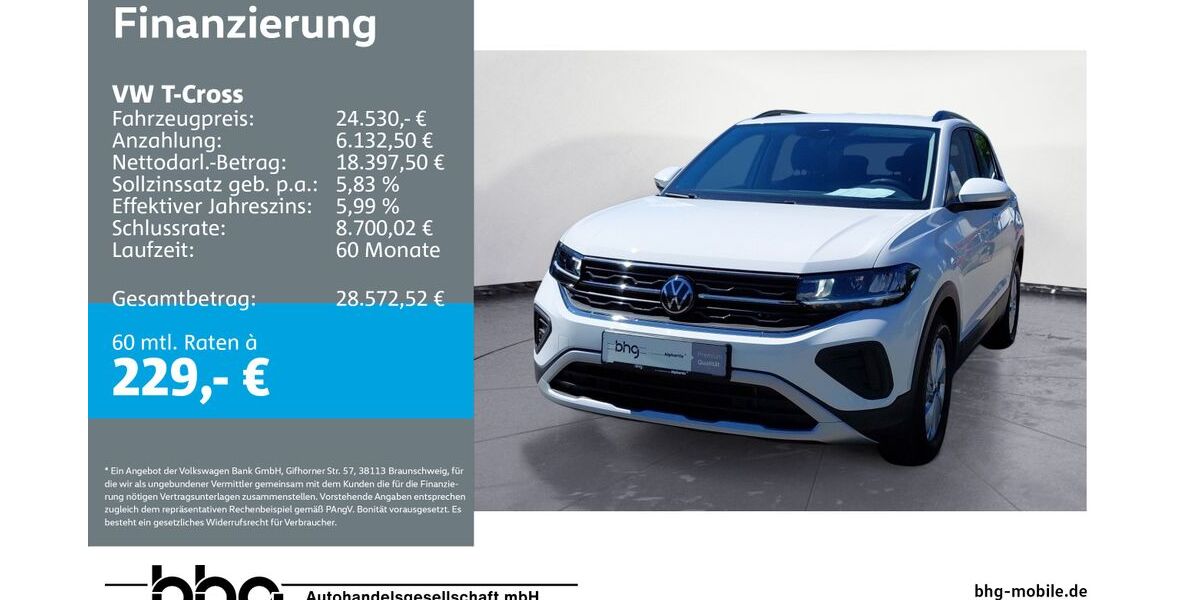 VW T-Cross 17.916 km 24.260 &euro; Metzingen 72555