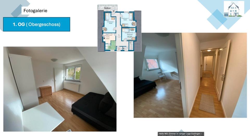 Etagenwohnung Esslingen am Neckar Pliensauvorstadt - 3 Zimmer, 97 m&sup2;, 650&euro; | Angebot:25125668