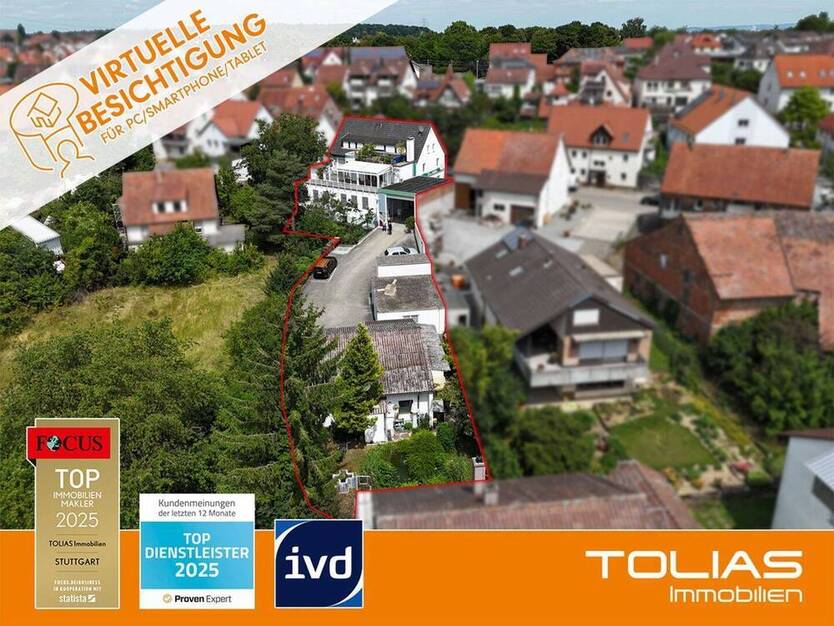 Zwei Häuser - ein starkes Ensemble: Vielseitiges Wohn-und Geschäftshaus in Toplage von Markgröningen