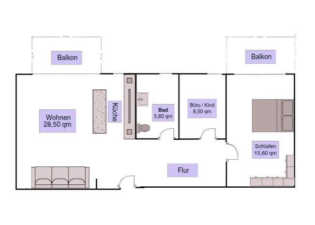 Etagenwohnung Bietigheim-Bissingen Bissingen - 3 Zimmer, 74 m&sup2;, 379.000&euro; | Angebot:26176723