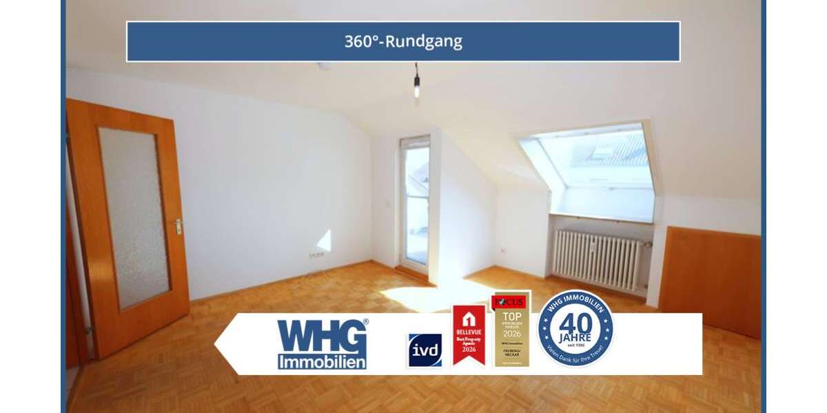 Etagenwohnung Freiberg am Neckar - 2 Zimmer, 46 m&sup2;, 159.000&euro; | Angebot:26075671