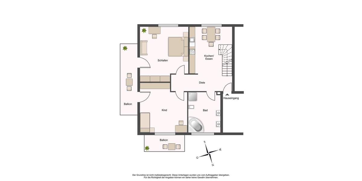 Tolle Dachgeschoss-Maisonette-Wohnung in Aussichtslage 3 zimmer