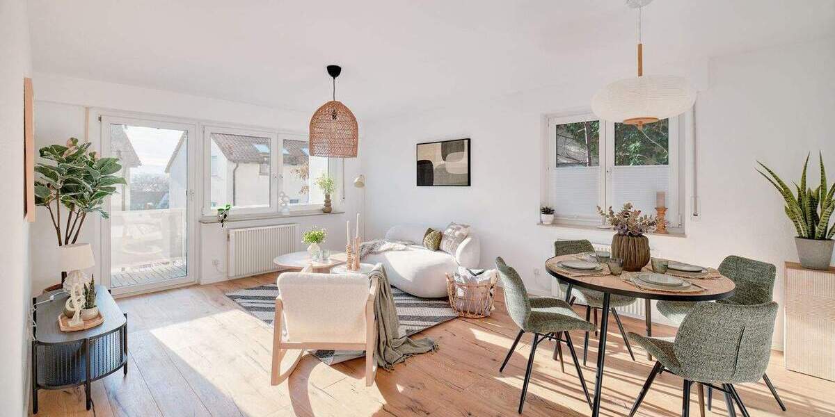 Helle 3-Zimmer-Wohnung mit Süd-Balkon und Garage 3 zimmer