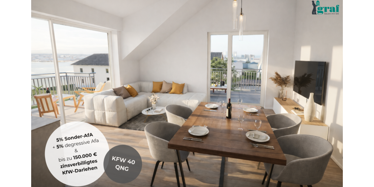 Etagenwohnung Renningen - 2 Zimmer, 65 m&sup2;, 484.000&euro; | Angebot:26971878