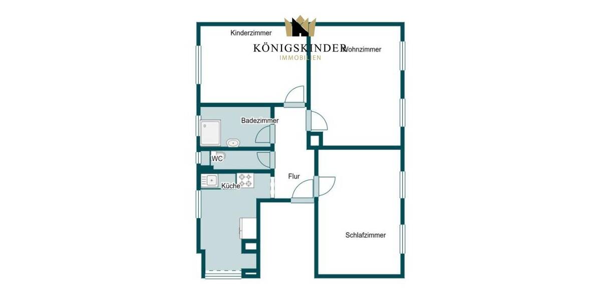 Etagenwohnung Stuttgart / Feuerbach Feuerbach - 3 Zimmer, 79 m&sup2;, 299.000&euro; | Angebot:26778618