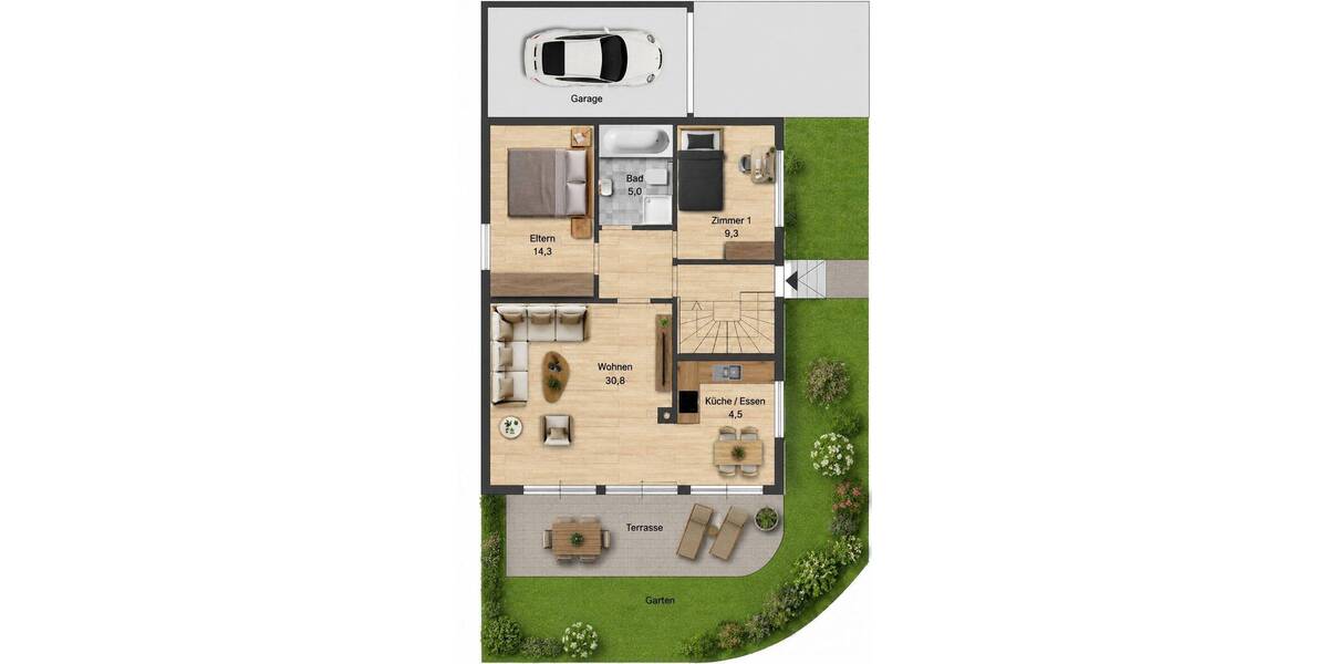 Etagenwohnung Neuhausen auf den Fildern - 3 Zimmer, 71 m&sup2;, 379.000&euro; | Angebot:26833911