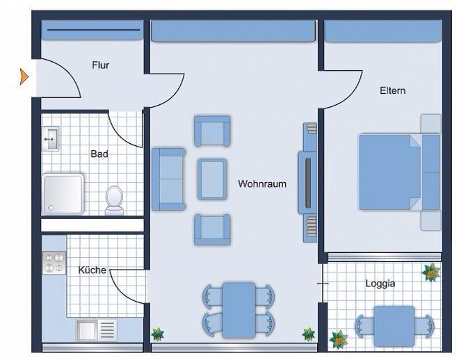 Etagenwohnung Tamm - 2 Zimmer, 63 m&sup2;, 264.000&euro; | Angebot:27019793