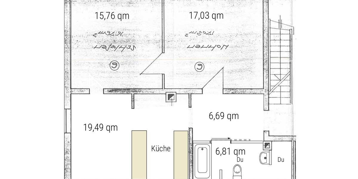 Etagenwohnung Nürtingen - 2.5 Zimmer, 66 m&sup2;, 199.000&euro; | Angebot:26152140
