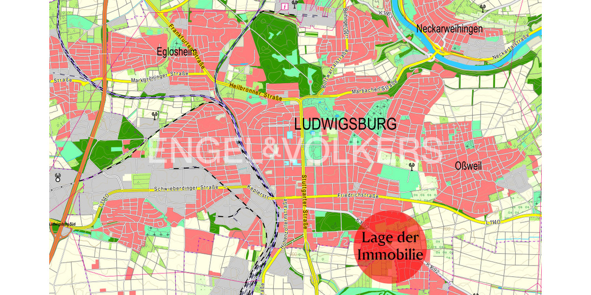 Etagenwohnung Ludwigsburg Süd - 4 Zimmer, 126 m&sup2;, 490.000&euro; | Angebot:26141181