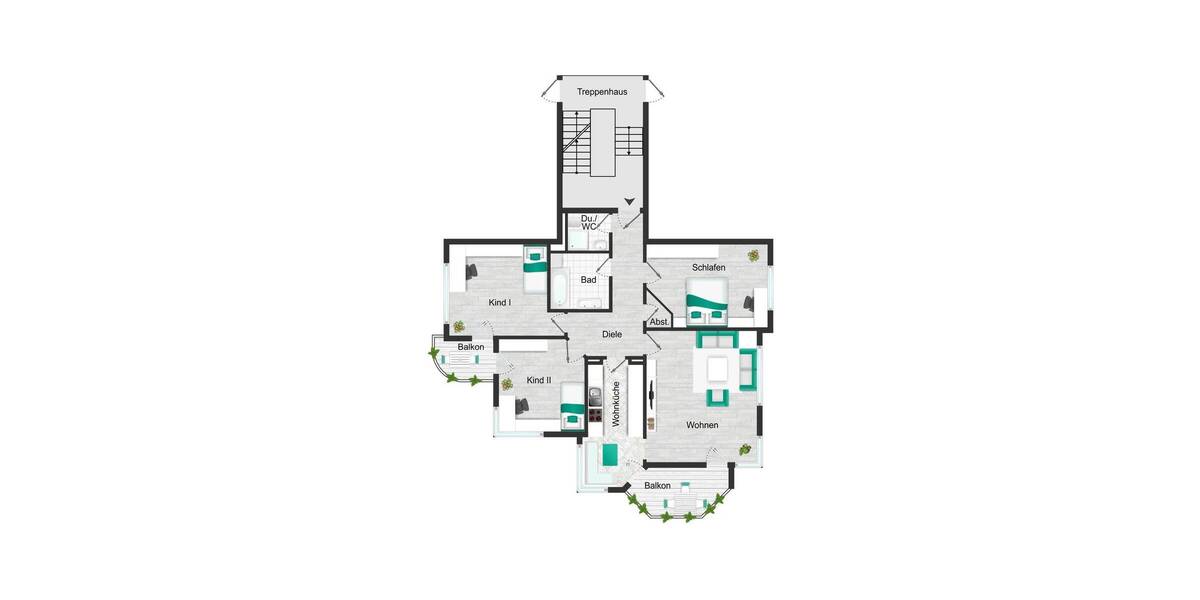 Etagenwohnung Böblingen Dagersheim - 4 Zimmer, 104 m&sup2;, 395.000&euro; | Angebot:26554992