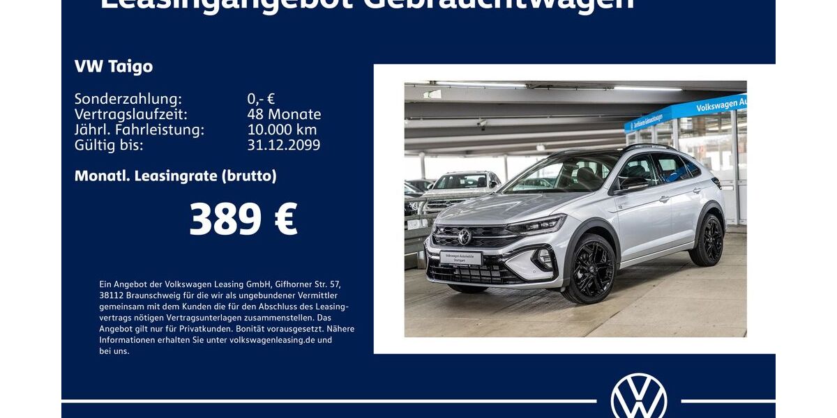 VW Taigo 1.505 km 29.630 &euro; Stuttgart-Wangen 70188