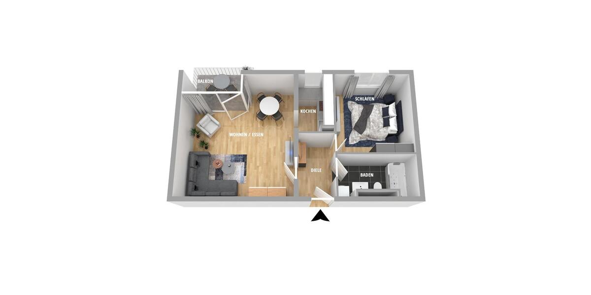 Etagenwohnung Stuttgart Stuttgart-Nord - 2 Zimmer, 49 m&sup2;, 319.000&euro; | Angebot:24831156