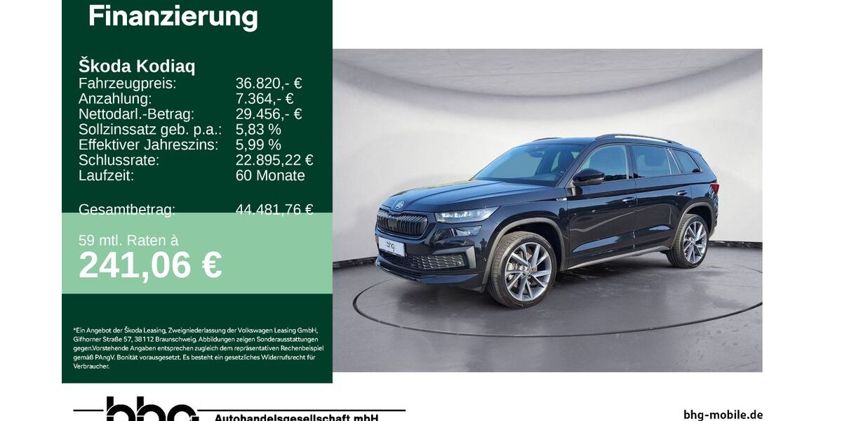 Skoda Kodiaq 76.903 km 36.250 € Tübingen 72072