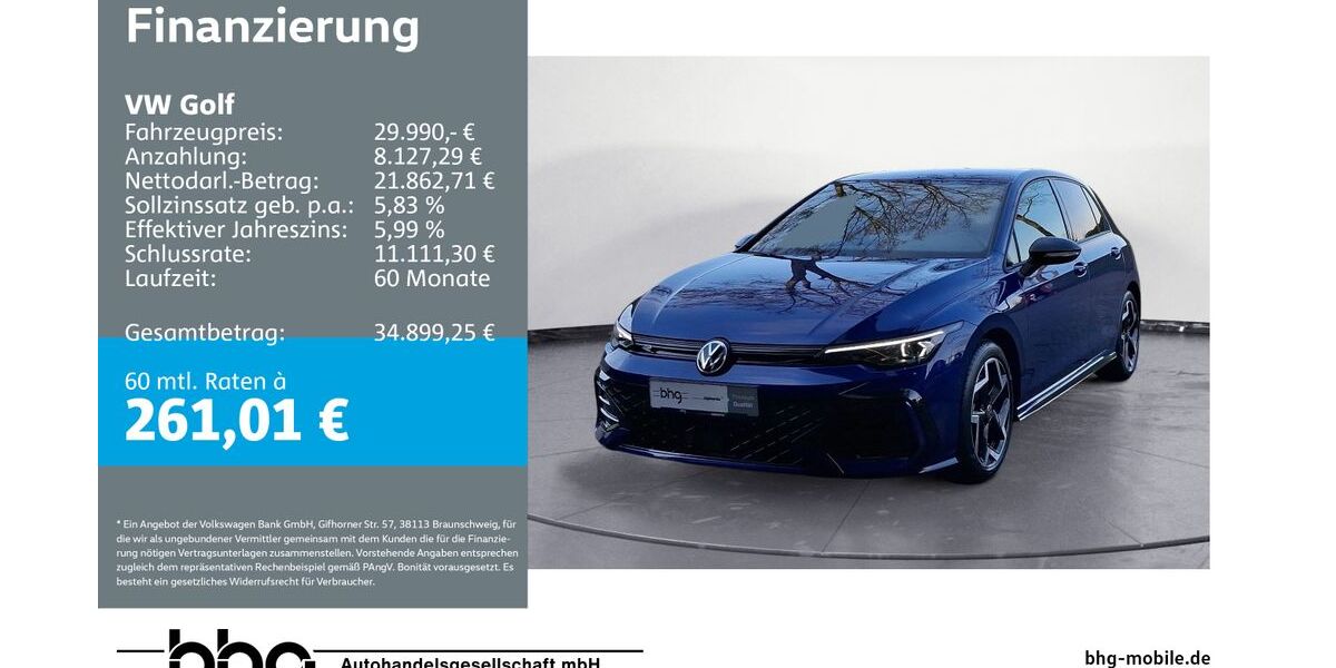 VW Golf 9.027 km 29.990 &euro; Metzingen 72555