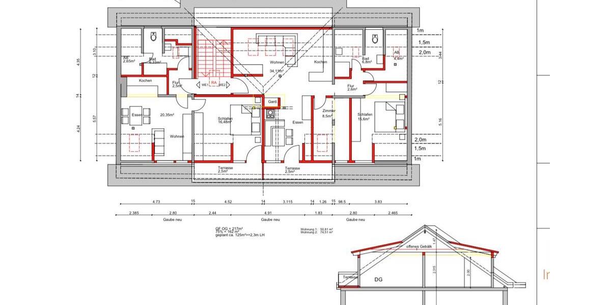 Dachgeschoßwohnung Ostelsheim - 5 Zimmer, 140 m&sup2;, 129.000&euro; | Angebot:24655563