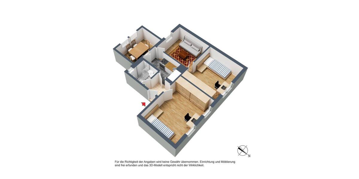 Etagenwohnung Stuttgart Stammheim - 4 Zimmer, 56 m&sup2;, 850&euro; | Angebot:26796522