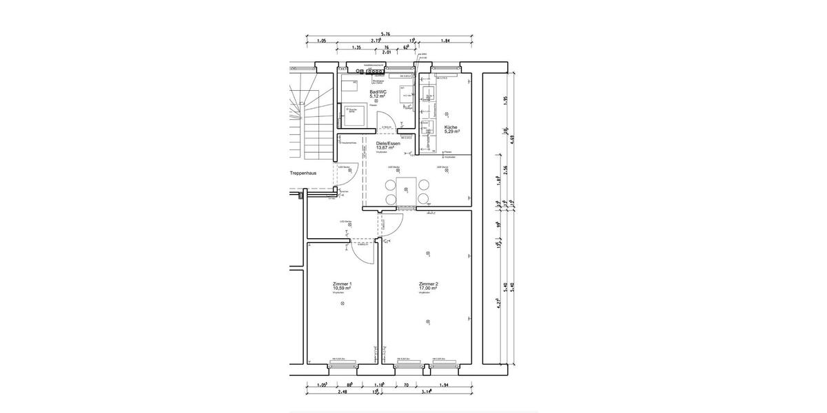 Etagenwohnung Stuttgart Stuttgart-Mitte - 2 Zimmer, 52 m&sup2;, 1.170&euro; | Angebot:26271083