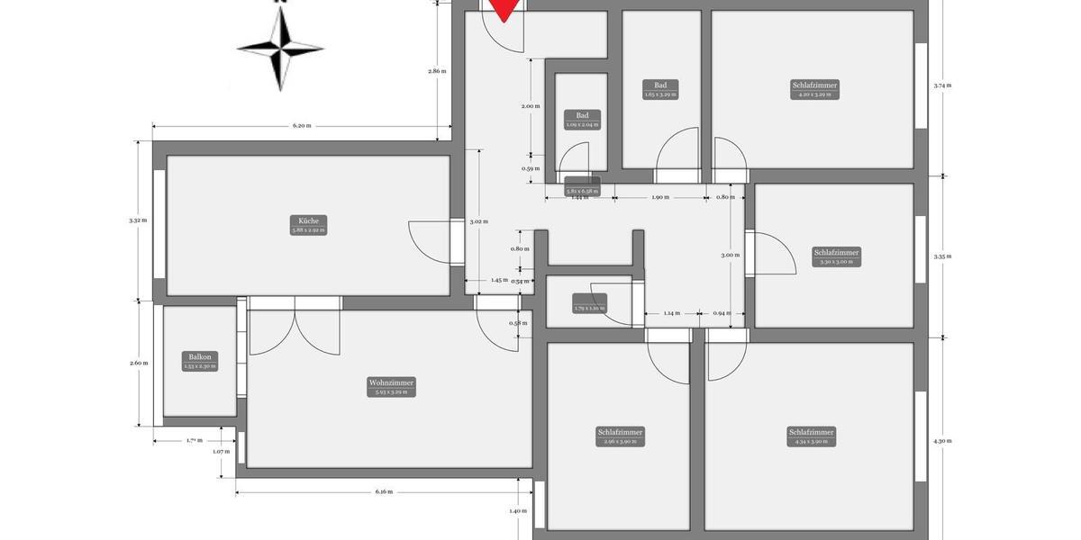 Etagenwohnung Tübingen Schönblick / Winkelwiese - 5 Zimmer, 115 m&sup2;, 564.000&euro; | Angebot:26994847