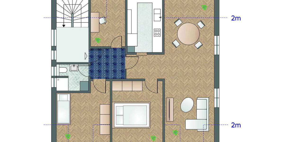 Etagenwohnung Stuttgart Wangen - 4 Zimmer, 80 m&sup2;, 340.000&euro; | Angebot:26037049