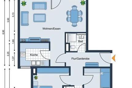 Wohnung Kornwestheim - 3 Zimmer, 75 m&sup2;, 349.000&euro; | Angebot:26877703